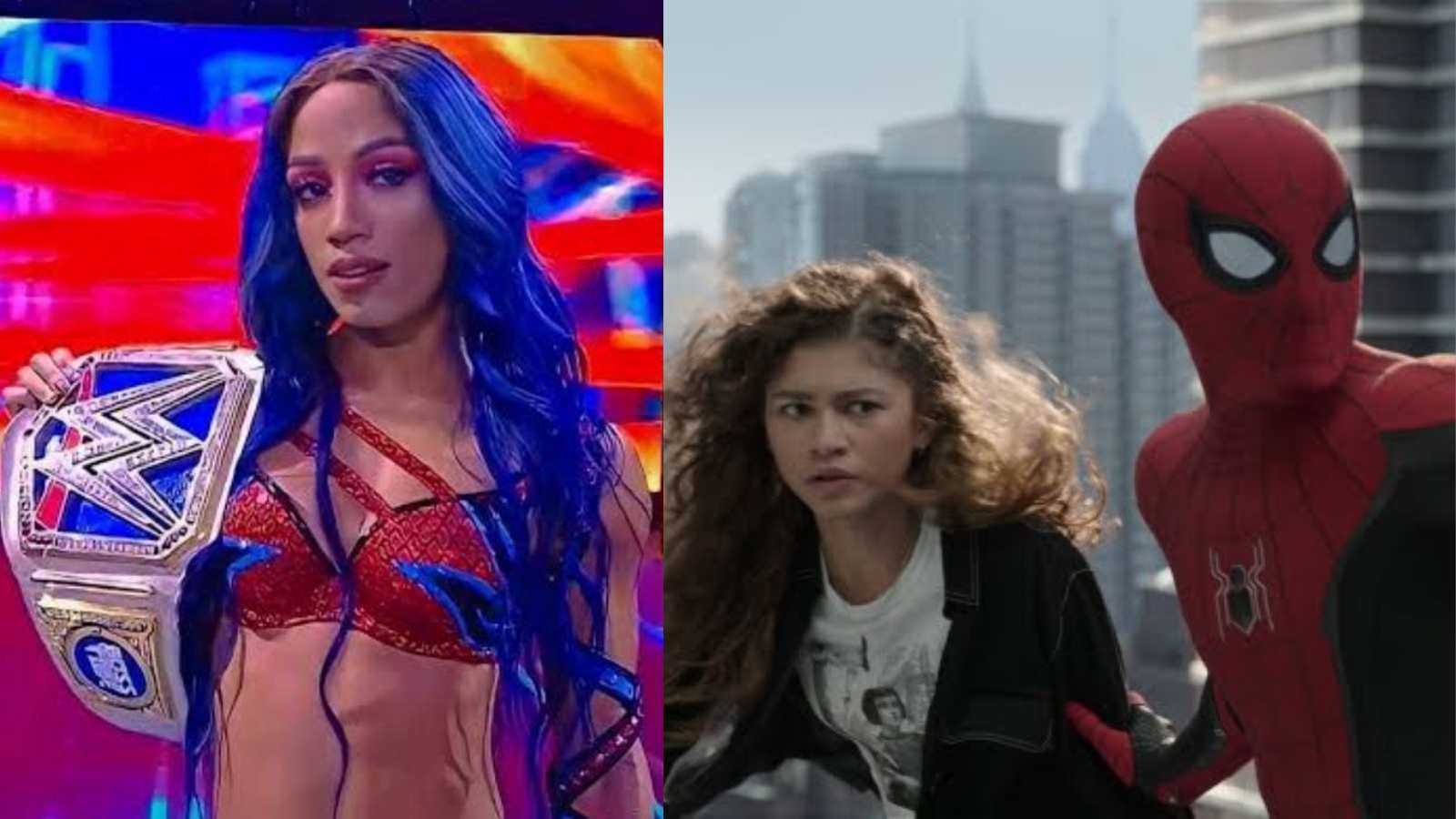 Sasha Bank Dresses up as Spiderman to Promote the Franchise’s New Movie on Smackdown