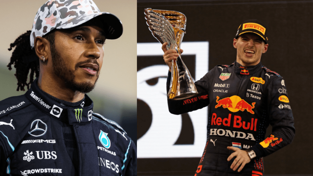 Lewis Hamilton and Max Verstappen