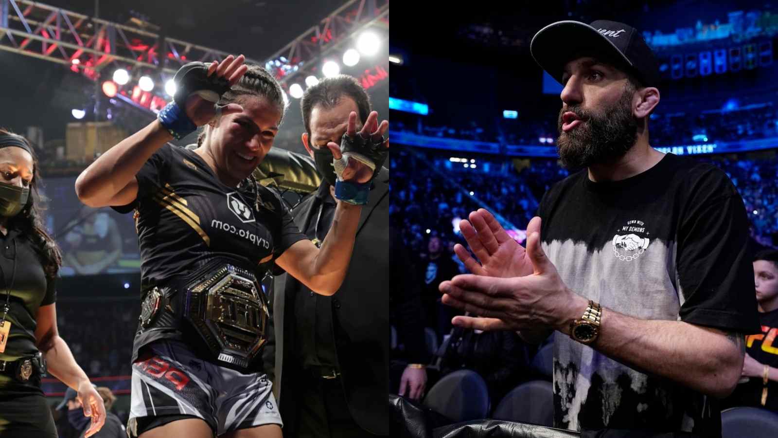 “I’m a very emotional guy”- Michael Chiesa recalls Julianna Pena’s triumph at UFC 269, describes their backstage interaction