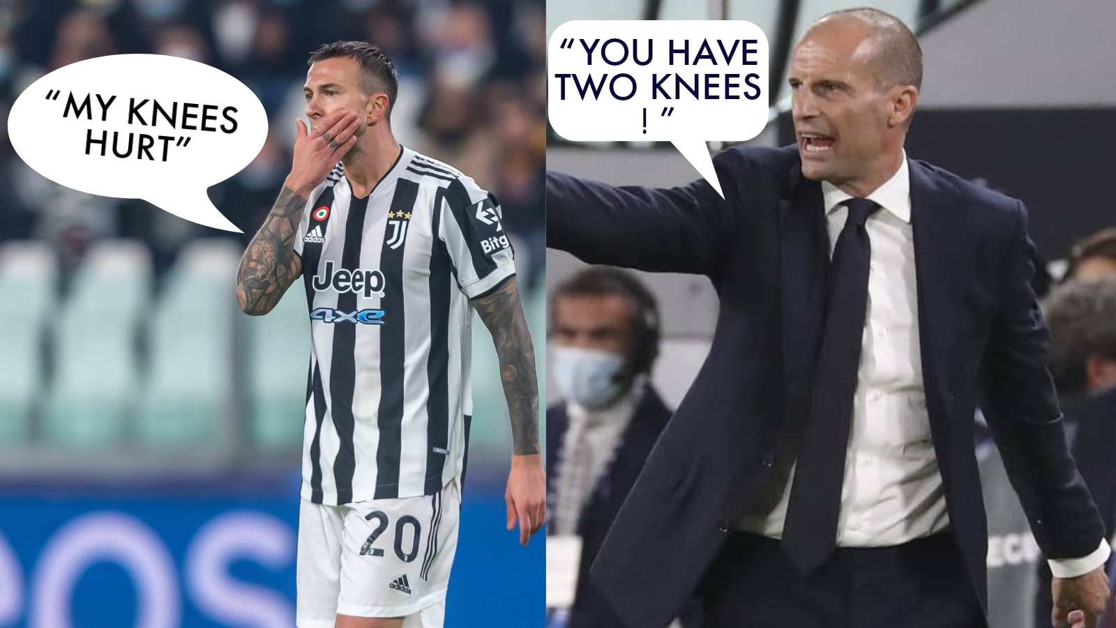 “You have two knees”: Juventus manager Massimiliano Allegri’s strictness in the training sessions baffles netizens