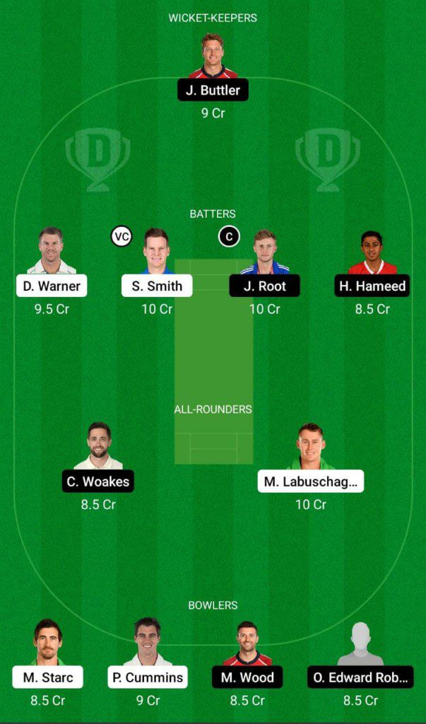 AUS vs ENG Dream11