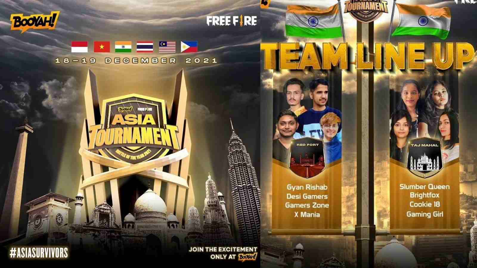 Free Fire Asia Tournament 2021: Teams, Schedule, And More