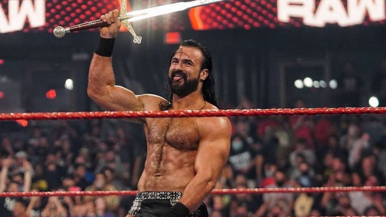 Is the sword that Drew McIntyre carry real?