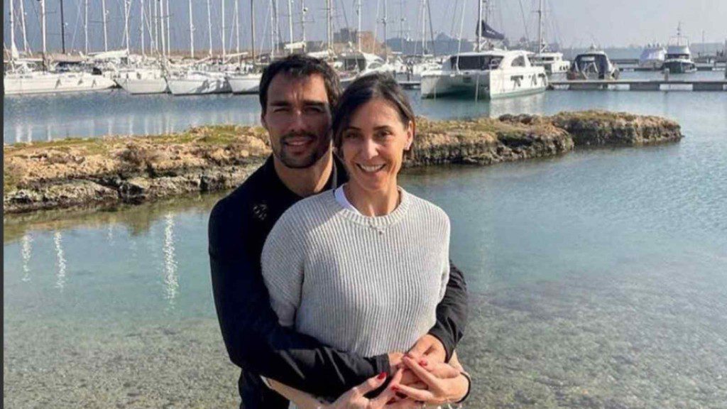 Fabio Fognini with Wife 