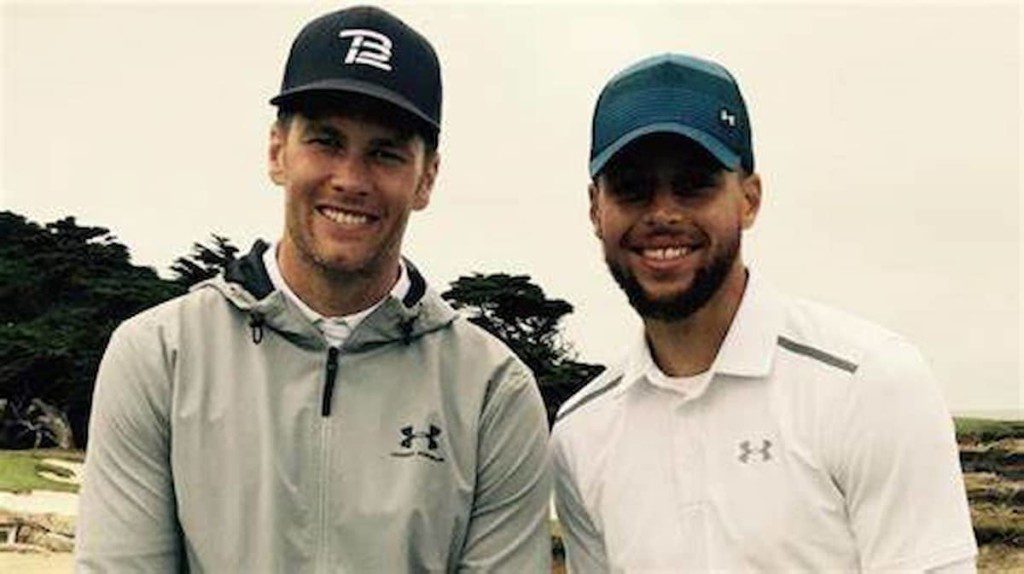 Tom Brady and Stephen Curry