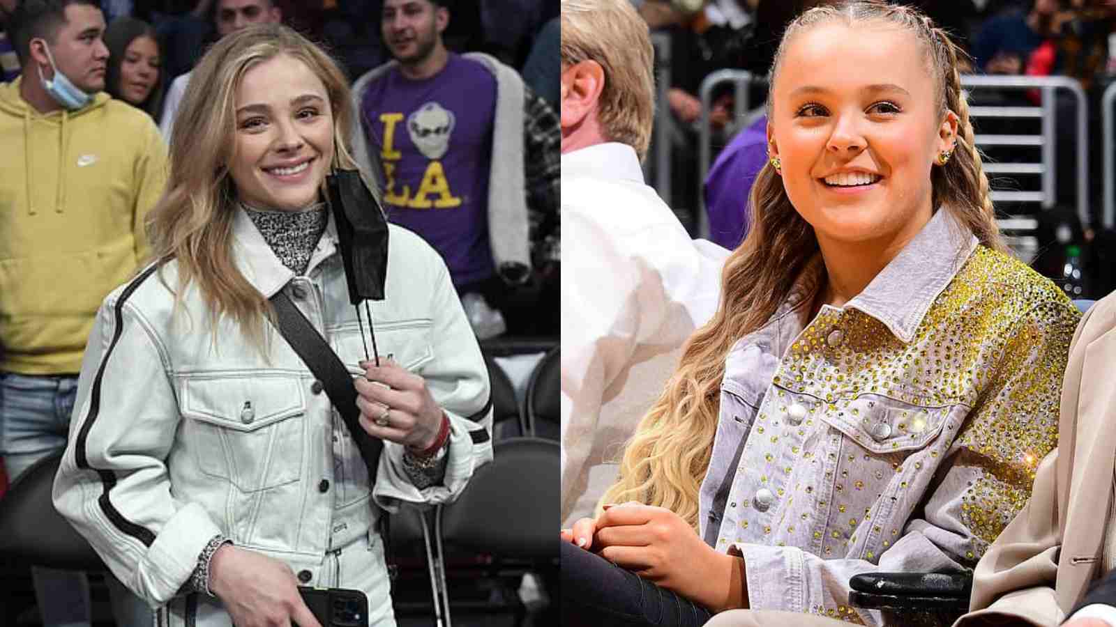 JoJo Siwa and Chloë Grace Moretz spotted sitting courtside as Los Angeles Lakers win at Staples Center against Orlando Magic