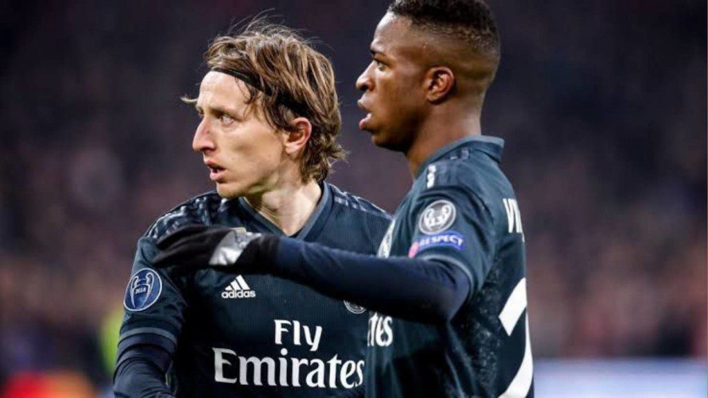 Luka Modric and Vinicius Jr