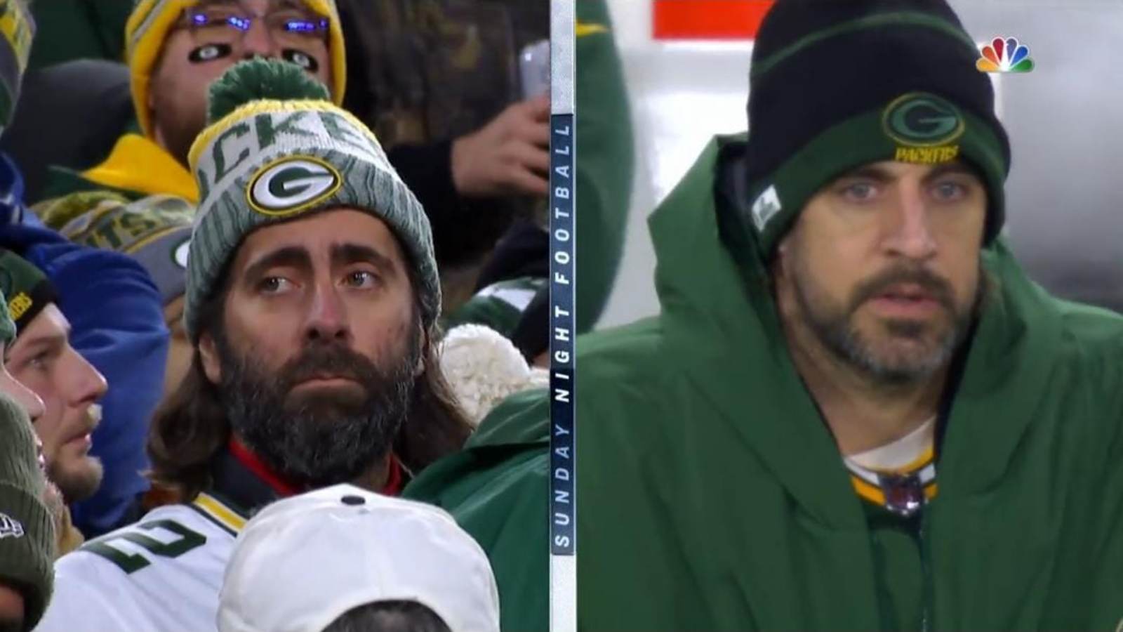 “He looks like a vaccinated Aaron Rodgers”: Twitter goes crazy after Aaron Rodgers’ doppelganger hogs the limelight during Packers vs Bears clash