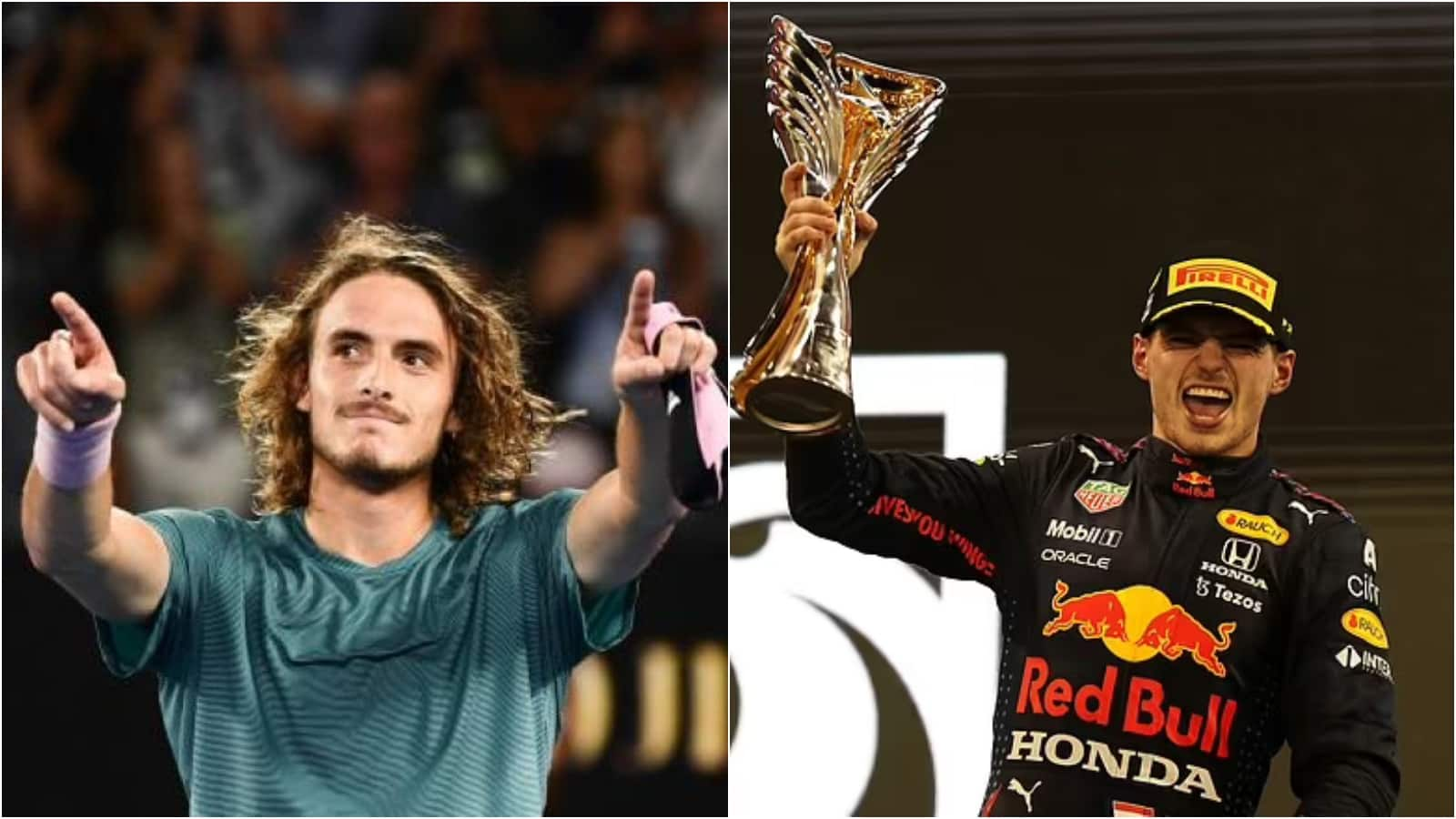 WATCH: Stefanos Tsitsipas celebrates F1 driver Max Verstappen’s crowning as the world champion