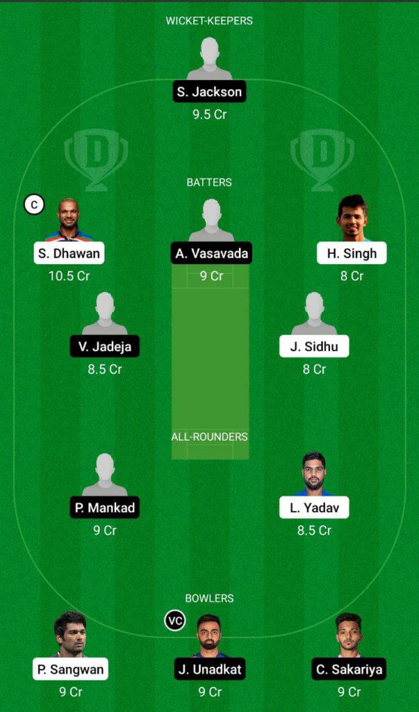 DEL vs SAU Dream11