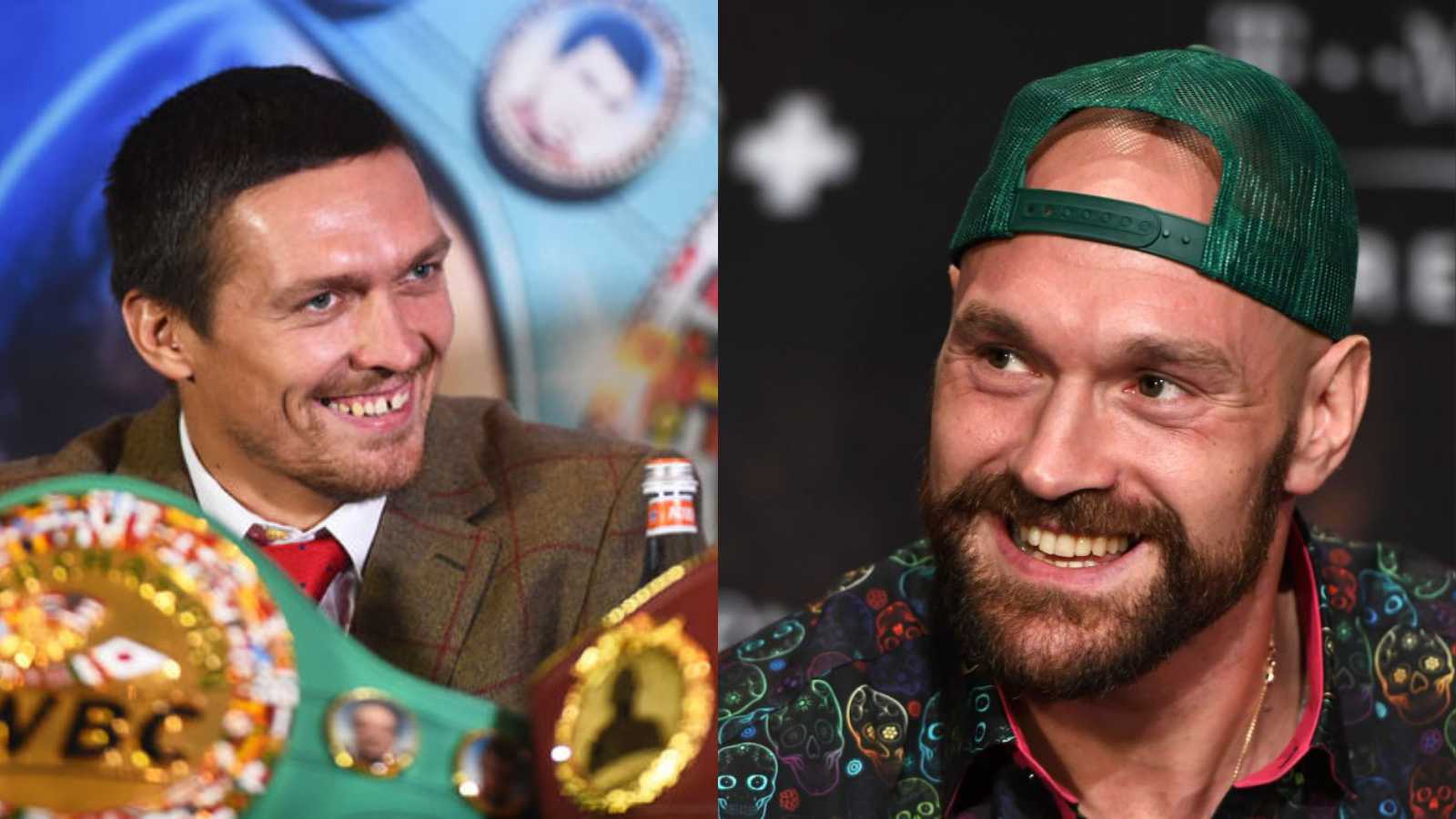 WATCH! Tyson Fury, Oleksandr Usyk friendly confrontation as the latter does photobomb for fun