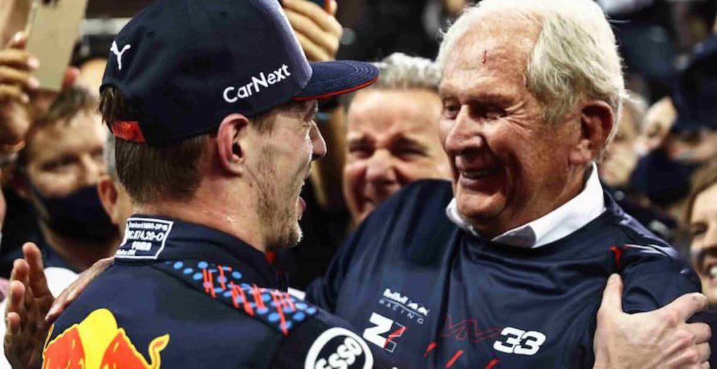 Max Verstappen and Helmut Marko - Red Bull