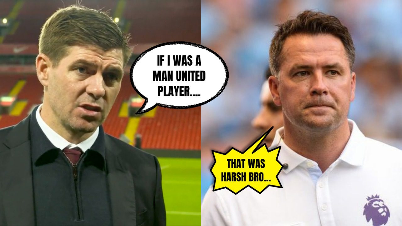 Steven Gerrard takes a Savage dig at Manchester United on being questioned about his Anfield return by Michael Owen