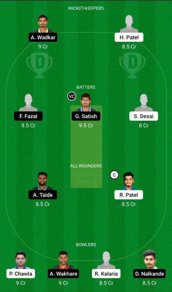 GUJ vs VID Dream11