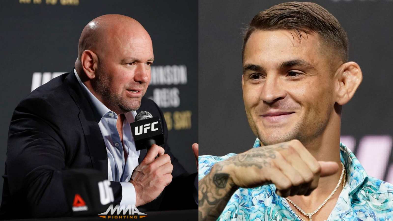 “Couldn’t have played it out better”- Dana White lauds Dustin Poirier for picking the Conor McGregor trilogy ahead of the title fight in UFC 269