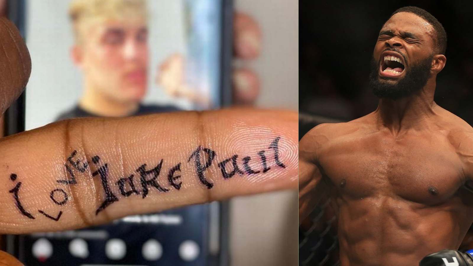 “That’s going to remind me”- Tyron Woodley declares there’s no way he removes the iconic ‘I Love Jake Paul’ tattoo