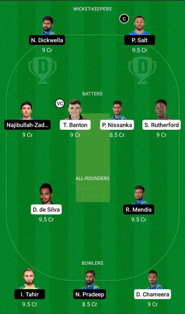 CS vs DG Dream11