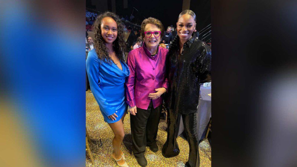 Leylah Fernandez, Billie Jean King, Sloane Stephens