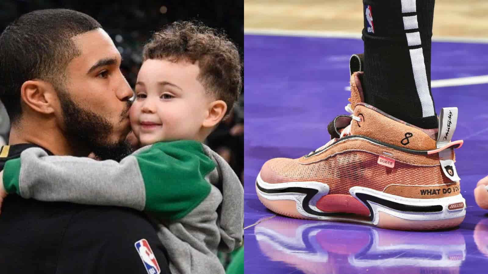 “Brown Bear, Brown Bear, What do you see?”- Twitter reacts to Jayson Tatum’s AIR Jordan inspired by his Son Deuce