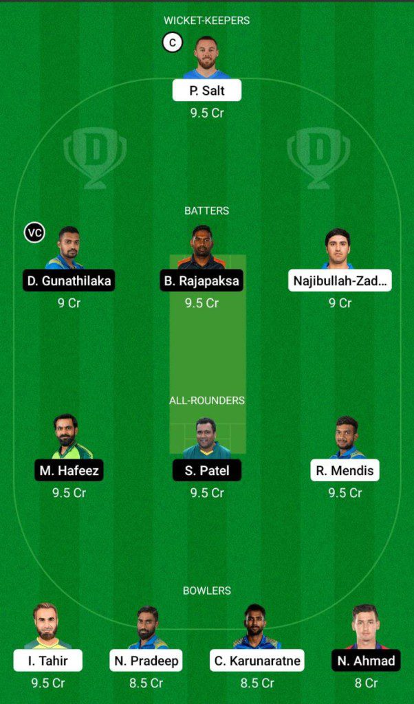 DG vs GG Dream11