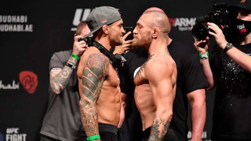 Dustin Poirier and Conor McGregor