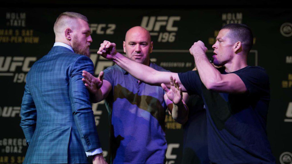 Conor McGregor and Nate Diaz