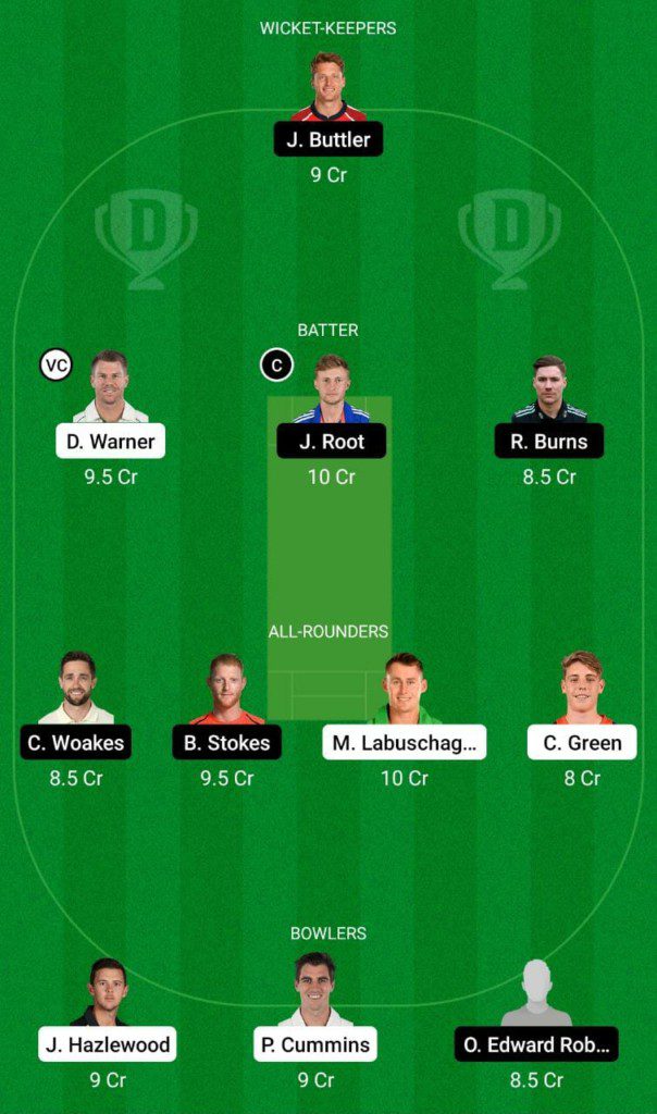 AUS vs ENG Dream11