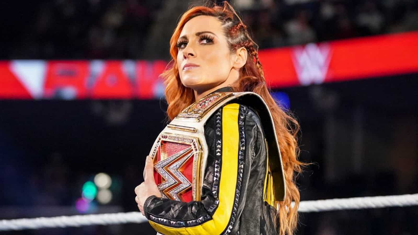 Becky Lynch successfully defends her title against Raw Superstar