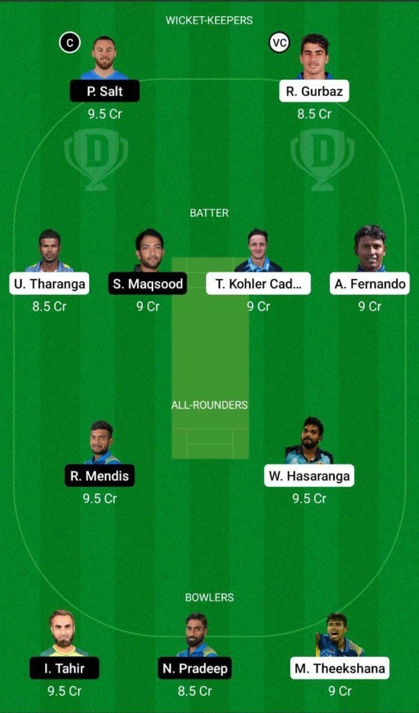 JK vs DG Dream11