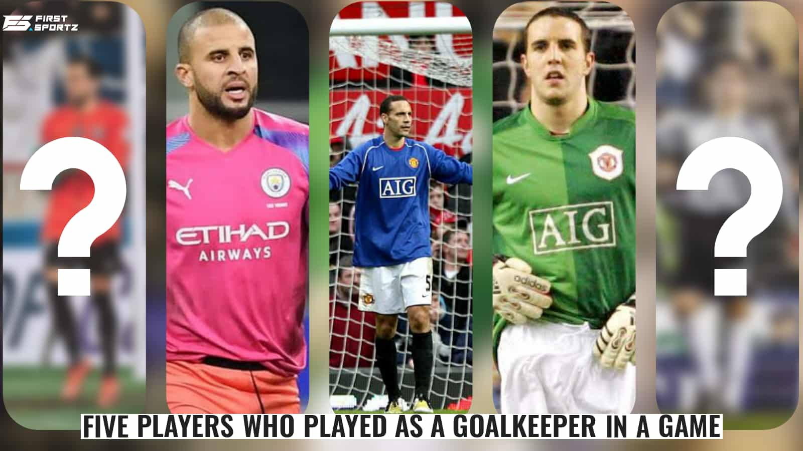 5 outfield player who played as a Goalkeeper in a game