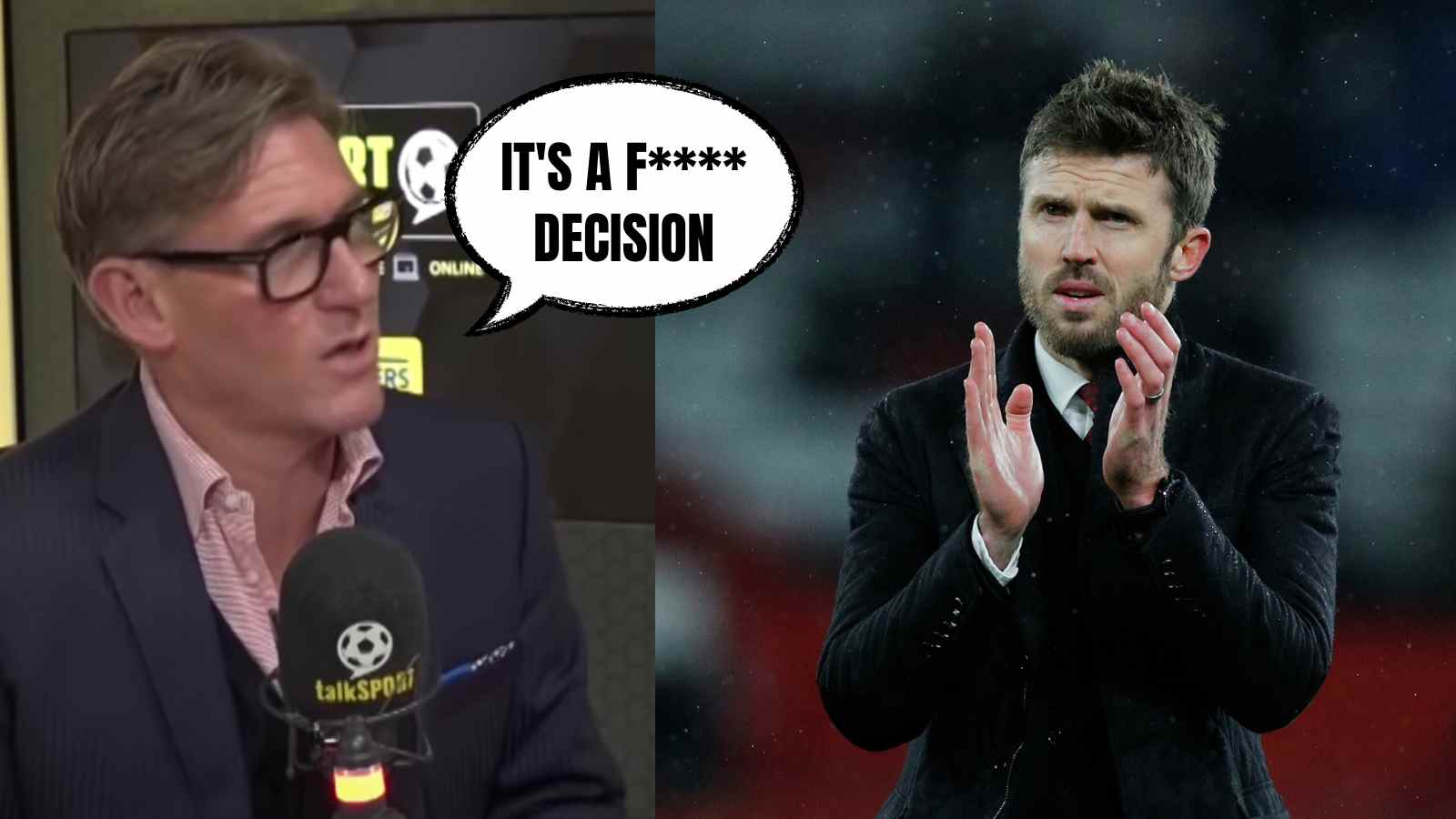 Famous football analyst feels Michael Carrick has made a ‘foolhardy’ decision in leaving Manchester United