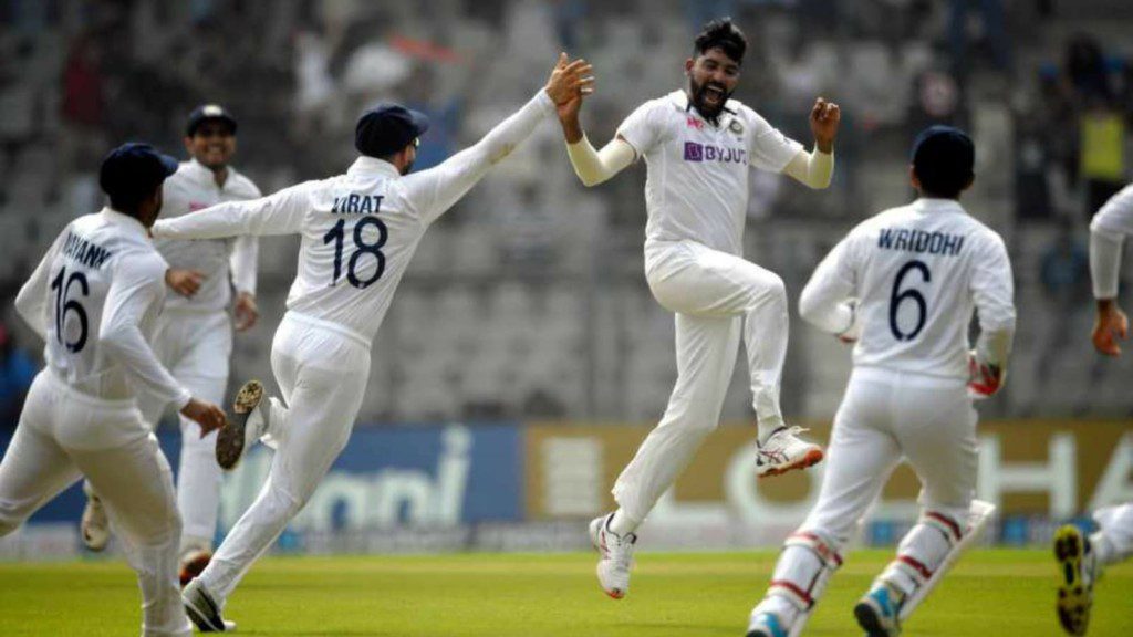 Mohammed Siraj claimed three wickets in quick succesion druing first innings against NZ