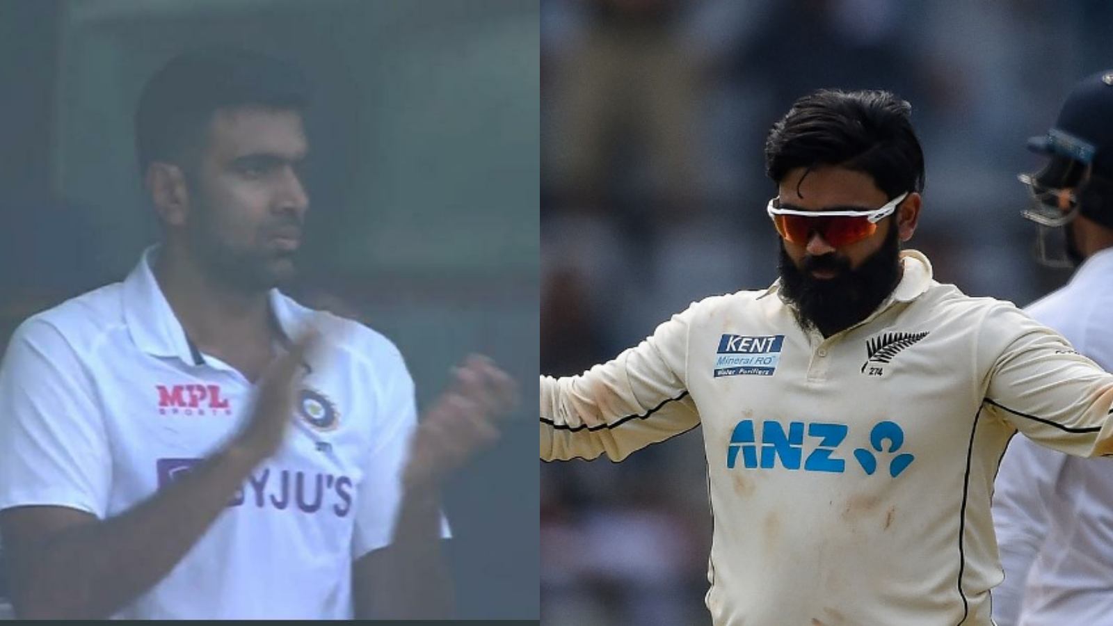 WATCH – Ravichandran Ashwin reacts as Ajaz Patel completes 10-wicket haul during IND vs NZ 2nd Test