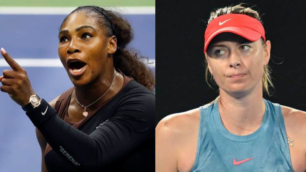 Serena Williams and Maria Sharapova