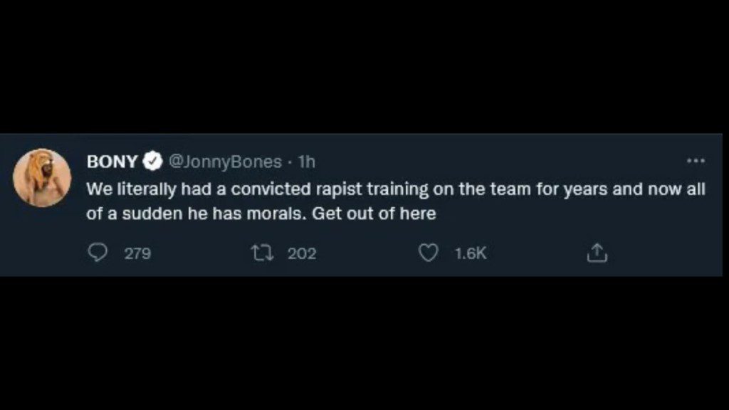 Jones with the allegation