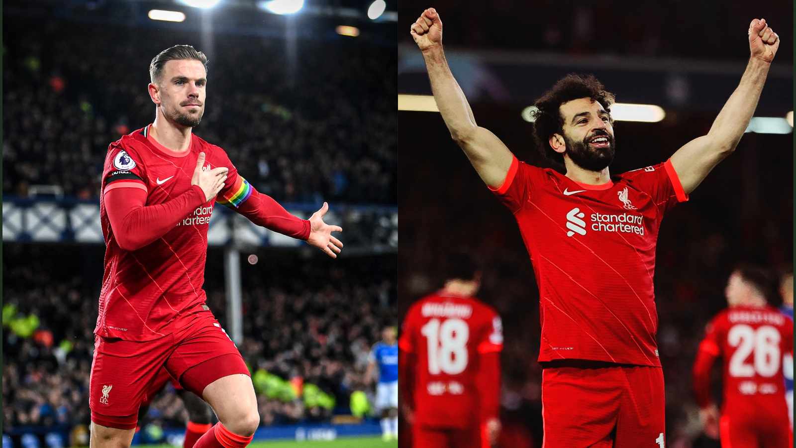 WATCH: Jordan Henderson and Mohamed Salah score to give Liverpool an early lead in Merseyside Derby