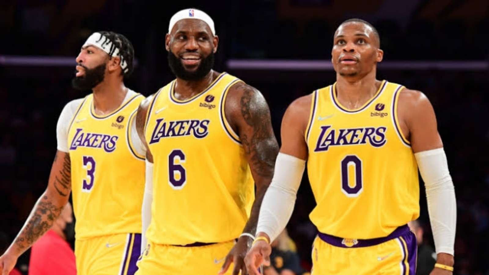 “Lakers are going to suffer again” NBA Fans react as LeBron James loses a shooting contest against Russell Westbrook and Anthony Davis