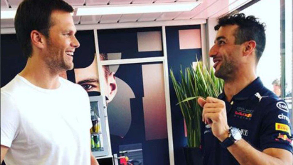 Tom Brady and Daniel Ricciardo