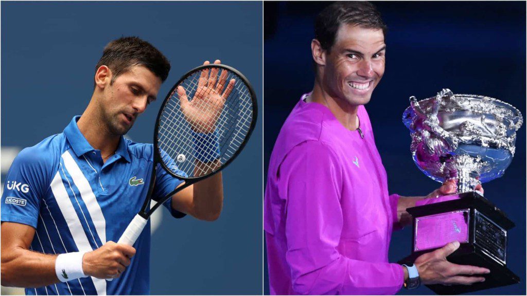 Novak Djokovic and Rafael Nadal