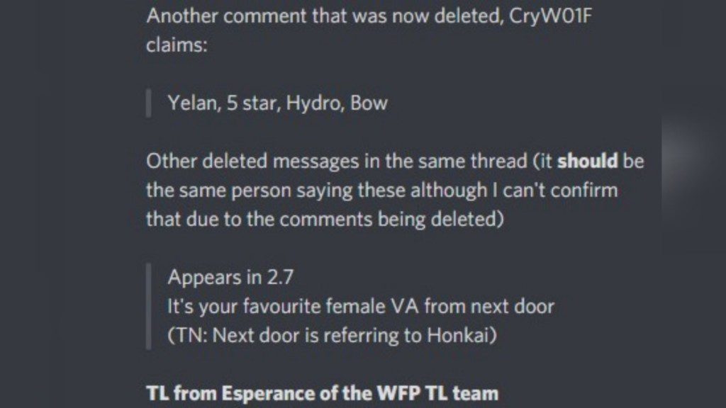 Yelan in Genshin Impact: Expected release date, element and weapon, as per leaks