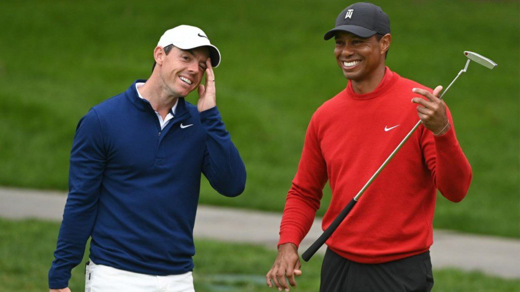 Rory McIlroy and Tiger Woods