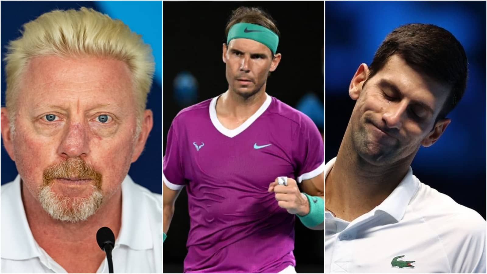 “Rafael Nadal is an absolute SUPERSTAR” Boris Becker believes the Spaniard can manage the pressure of the 21st Grand Slam better than Novak Djokovic