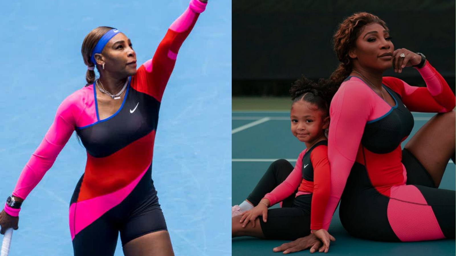 ‘ADORABLE!’ Serena Williams TWINS with Daughter Olympia in her 2021 Australian Open outfit