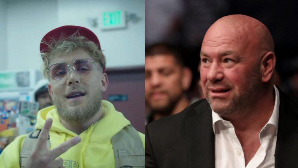 Jake Paul(L), Dana White(R)