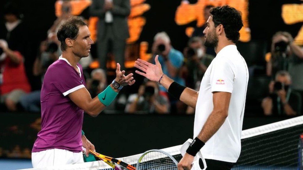 Rafael Nadal and Matteo Berrettini