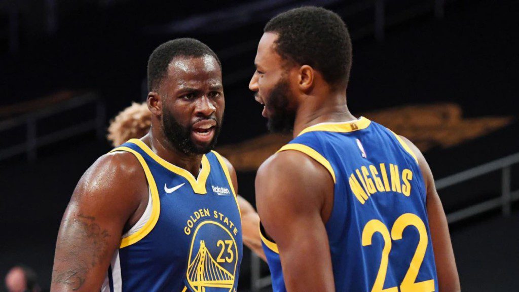 Draymond Green and Andrew Wiggins