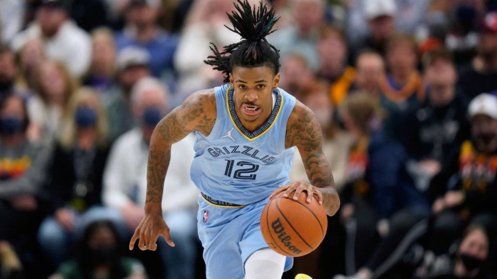 Ja Morant in action for the Memphis Grizzlies