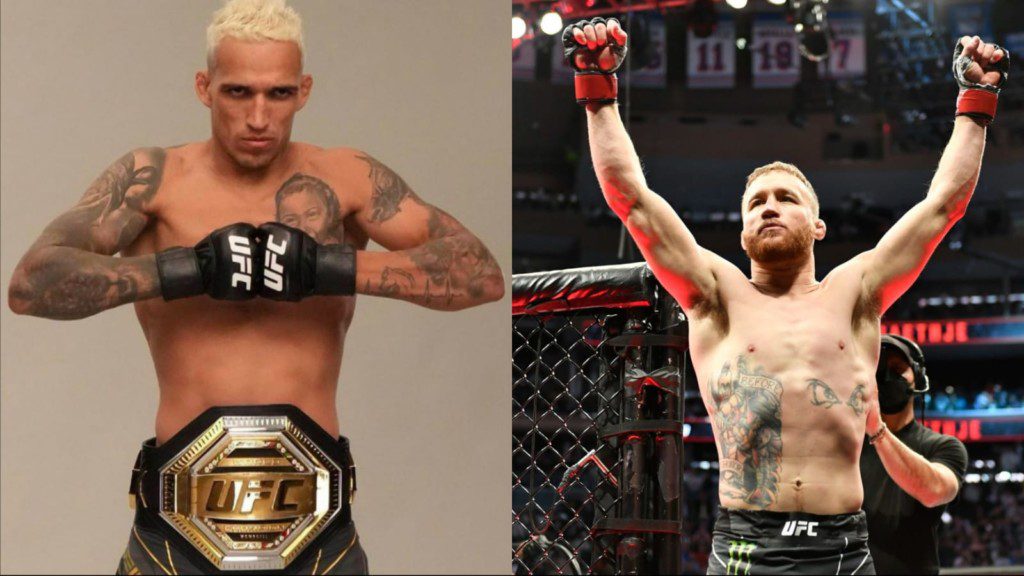 Charles Oliveira and Justin Gaethje