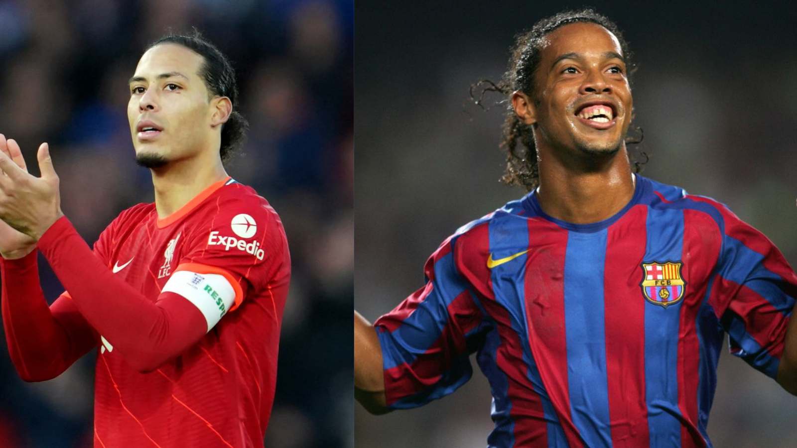 Brazilian star Ronaldinho is in AWE of Liverpool’s Virgil Van Dijk