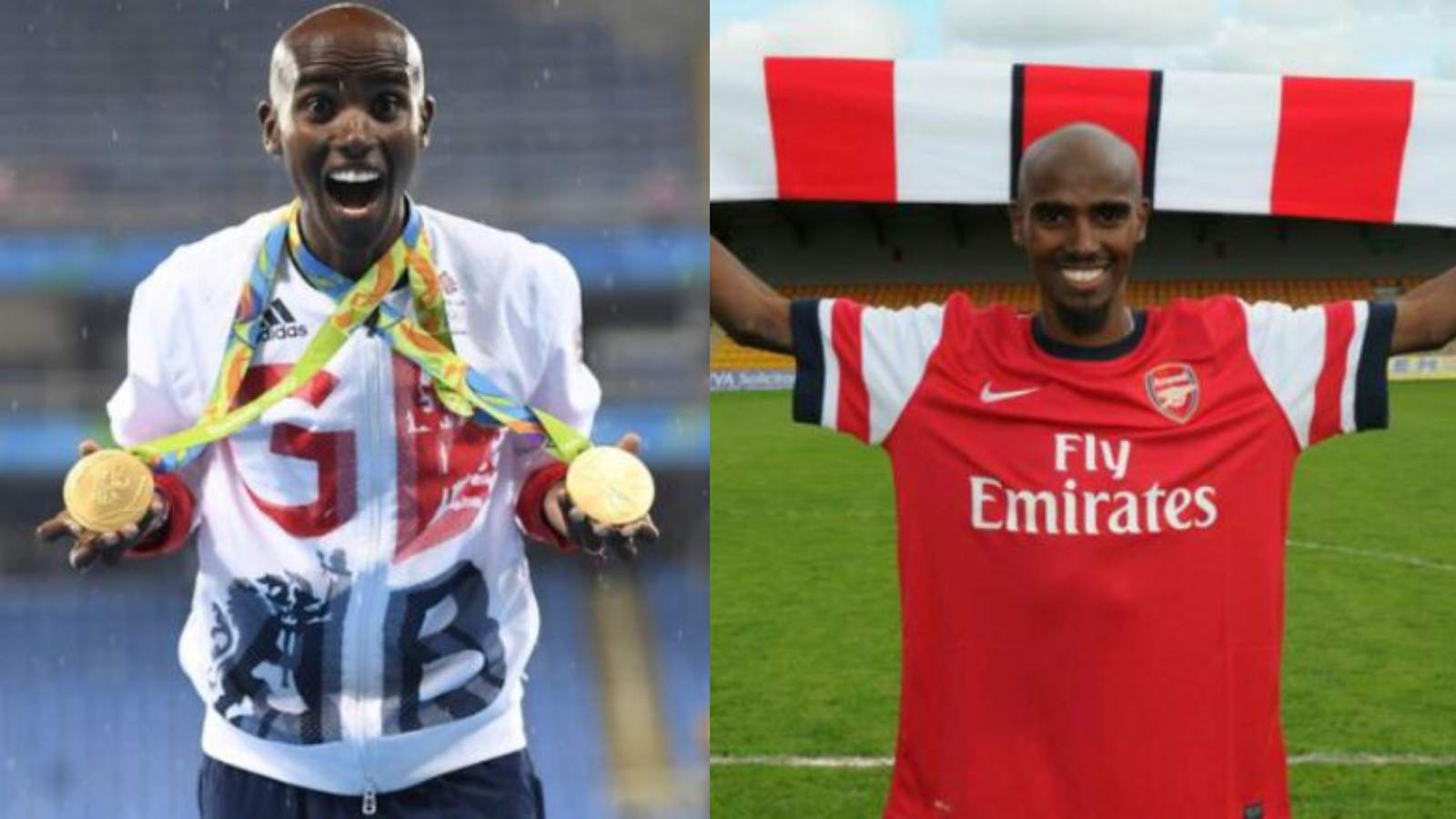 “I would have played for Arsenal”- Olympic winner Sir Mo Farah expressed his desire to play for Arsenal